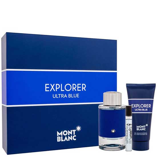 Mont Blanc Explorer Ultra Blue комплект 3 части 100 мл